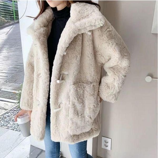 women's fur & faux fashion lamb wool autumn winter coat women jacket fleece shaggy warm cropped jackets overcoat single breasted outwea, Black
women's fur & faux fashion lamb wool autumn winter coat women jacket fleece shaggy warm cropped jackets overcoat single breasted outwea, Black