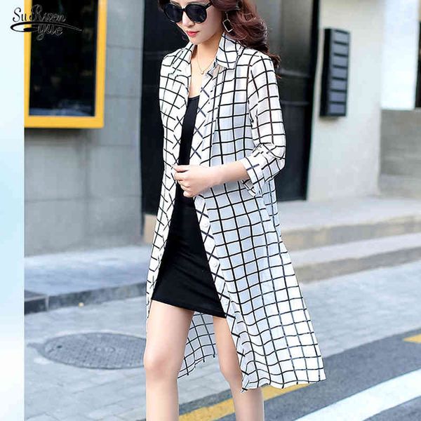 summer half sleeve cardigan chiffon blouse women striped long shirt beach sun protection clothes plaid loose 9125 50 210508, White
summer half sleeve cardigan chiffon blouse women striped long shirt beach sun protection clothes plaid loose 9125 50 210508, White