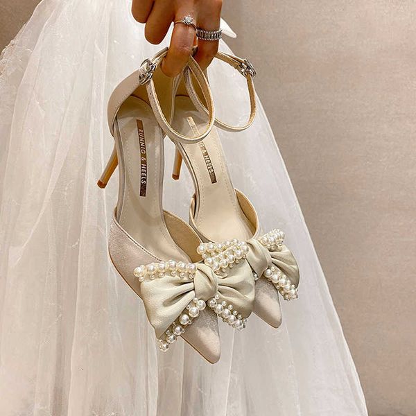 women's sandals 858-61 high heel's spring and summer 2022 line buckle pearl bow temperament casual single shoes, Black
women's sandals 858-61 high heel's spring and summer 2022 line buckle pearl bow temperament casual single shoes, Black