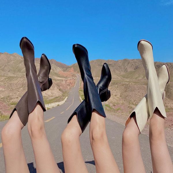 boots thin knight women 2021 fall/winter high tube pointed toe thick heel western cowboy, Black
boots thin knight women 2021 fall/winter high tube pointed toe thick heel western cowboy, Black