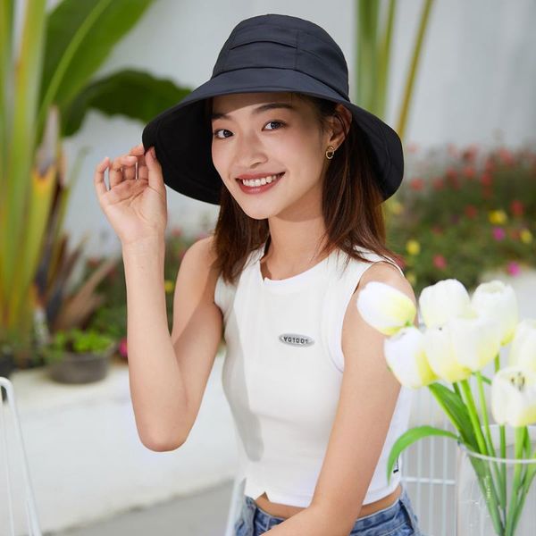wide brim hats ohsunny anti uv solid big bucket hat ladies fashion women summer washable panama caps beach sun protection fishing, Blue;gray
wide brim hats ohsunny anti uv solid big bucket hat ladies fashion women summer washable panama caps beach sun protection fishing, Blue;gray