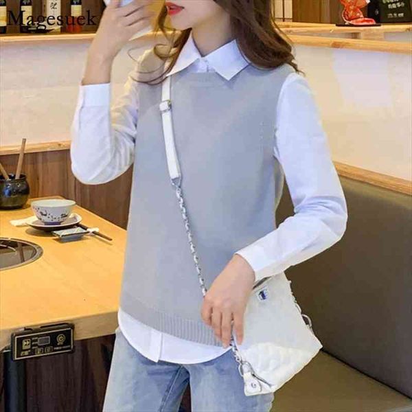 fashion sleeveless knitted sweater vest autumn loose pullover knit vest women casual winter sweater women 11933, White;black
fashion sleeveless knitted sweater vest autumn loose pullover knit vest women casual winter sweater women 11933, White;black