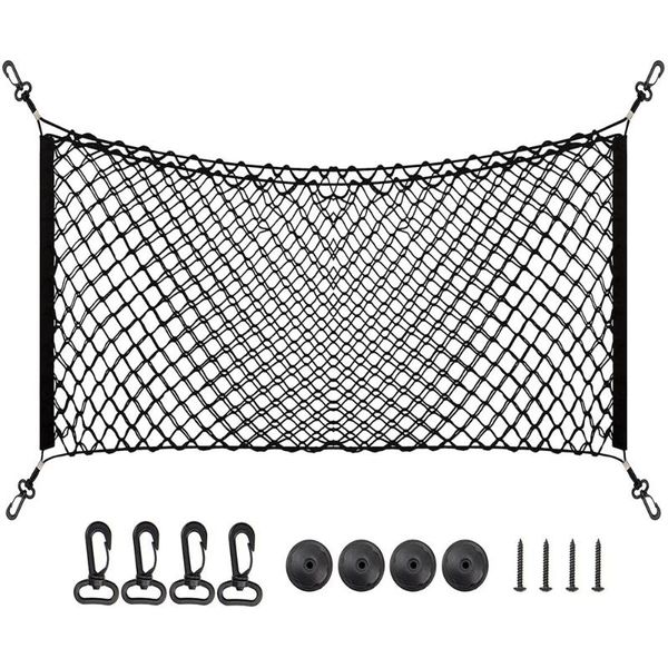 car organizer trunk storage net large adjustable elastic envelope cargo for tacoma suv yukon, black flexible
car organizer trunk storage net large adjustable elastic envelope cargo for tacoma suv yukon, black flexible