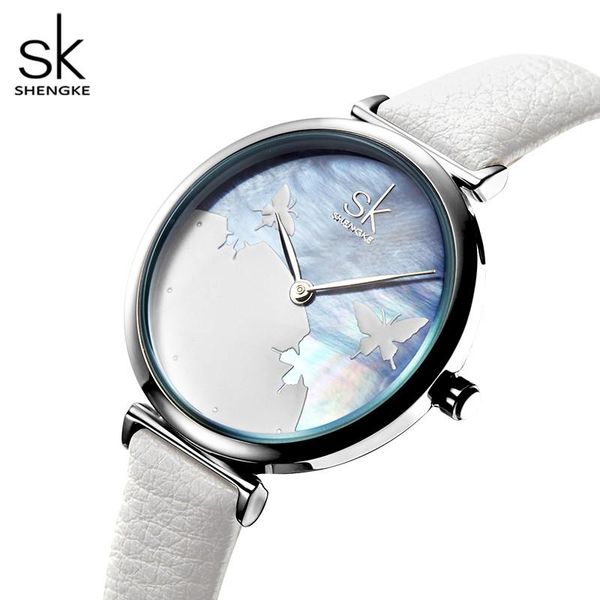 wristwatches shengke women's watches 2021 butterfly ladies watch women sky for montre femme auto calendar clock leather saat, Slivery;brown
wristwatches shengke women's watches 2021 butterfly ladies watch women sky for montre femme auto calendar clock leather saat, Slivery;brown