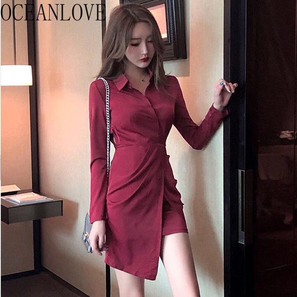casual dresses oceanlove sprng autumn solid ol women dress single breasted bodycon turn-down collar vestidos 2021 fashion 14835, Black;gray
casual dresses oceanlove sprng autumn solid ol women dress single breasted bodycon turn-down collar vestidos 2021 fashion 14835, Black;gray