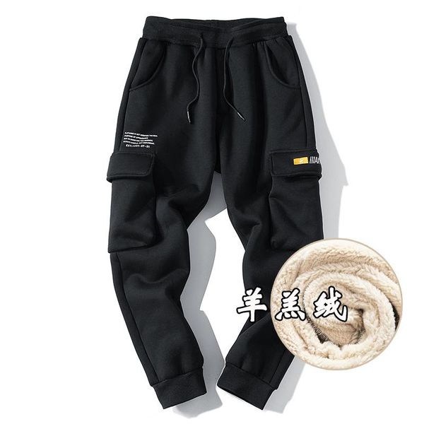 add velvet and thickened winter sports pants, small feet thermal protective pants for men, slim-fit strapping casual men's, Black
add velvet and thickened winter sports pants, small feet thermal protective pants for men, slim-fit strapping casual men's, Black