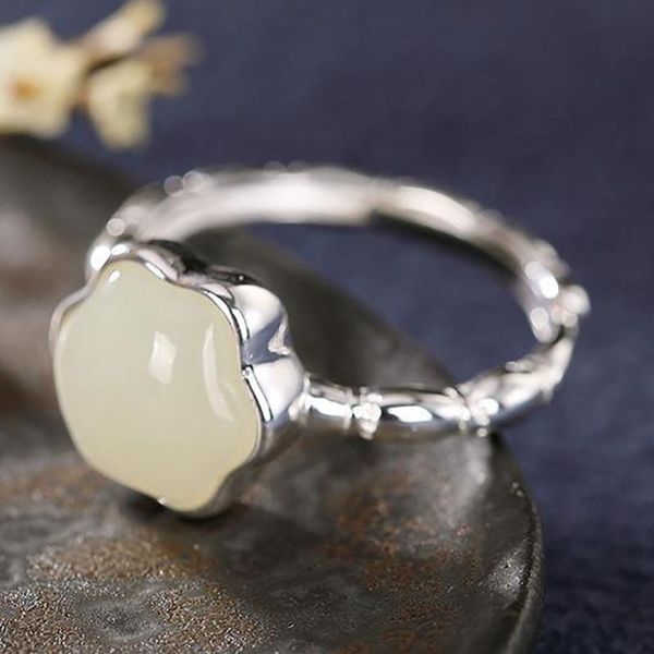 cluster rings silver hexagonal star hetian chalcedony pendant small fresh and cute literary retro ring opening adjustable female, Golden;silver
cluster rings silver hexagonal star hetian chalcedony pendant small fresh and cute literary retro ring opening adjustable female, Golden;silver