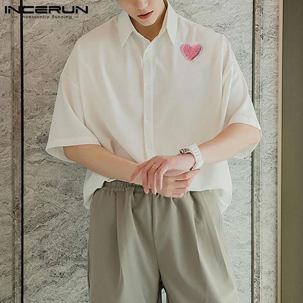 men's casual shirts incerun men printed shirt turn down collar short sleeve button korean clothing streetwear leisure camisas 2021 s-5x, White;black
men's casual shirts incerun men printed shirt turn down collar short sleeve button korean clothing streetwear leisure camisas 2021 s-5x, White;black