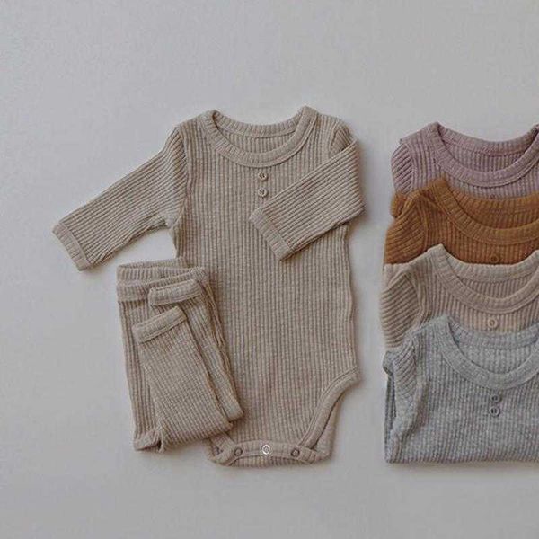 newborn baby clothing sets ribbed cotton bodysuit + leggings pants suit for autumn girls outfits boys long sleeve clothes set p0831, White
newborn baby clothing sets ribbed cotton bodysuit + leggings pants suit for autumn girls outfits boys long sleeve clothes set p0831, White