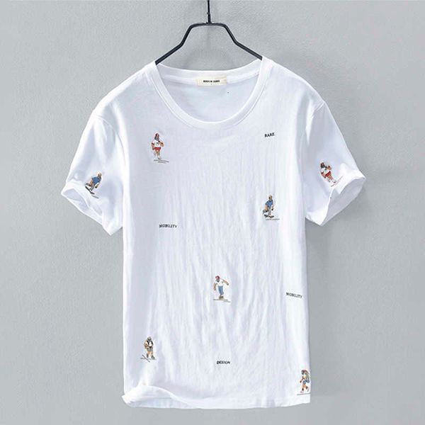 women's t-shirt nova chegada vero marca de algodo camisa dos bordado moda camiseta para homens casual linho t camisas masculino s03r, White
women's t-shirt nova chegada vero marca de algodo camisa dos bordado moda camiseta para homens casual linho t camisas masculino s03r, White