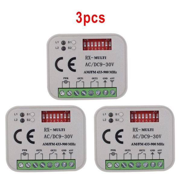 remote controlers 3pcs universal ac dc 12-24v 2 channel multi receiver controller rx ac/dc9-30v 300-868mhz
remote controlers 3pcs universal ac dc 12-24v 2 channel multi receiver controller rx ac/dc9-30v 300-868mhz