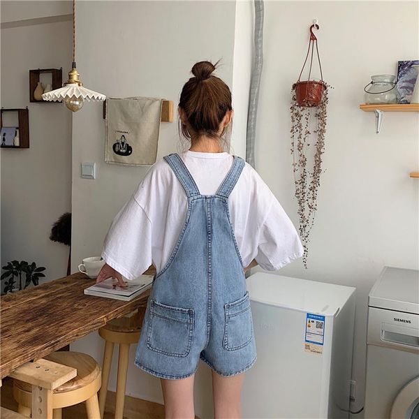 women's shorts summer high waisted denim women overalls korean retro tumblr jeans female harajuku casual loose suspenders bsex, White;black
women's shorts summer high waisted denim women overalls korean retro tumblr jeans female harajuku casual loose suspenders bsex, White;black