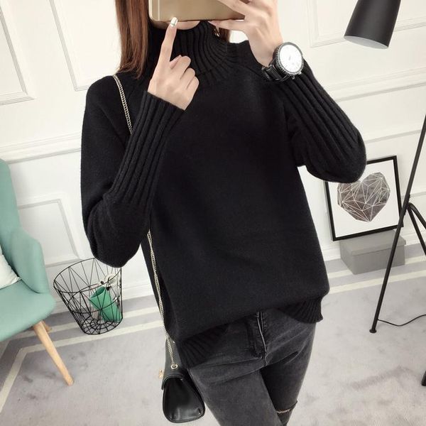 women's sweaters cashmere sweater female 2021 autumn winter solid knitted women wool pullover thick tricot jersey jumper pull femme, White;black
women's sweaters cashmere sweater female 2021 autumn winter solid knitted women wool pullover thick tricot jersey jumper pull femme, White;black