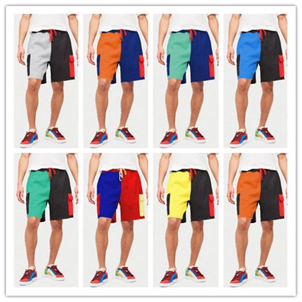 men's shorts the summer logo loose contrast color pants casual micro-elastic 8 sports, White;black
men's shorts the summer logo loose contrast color pants casual micro-elastic 8 sports, White;black