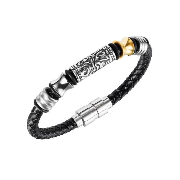 national braided leather bracelet with magnetic buckle men's and women's wrapped wrist bangle 6mm 8.5'' link, chain, Black
national braided leather bracelet with magnetic buckle men's and women's wrapped wrist bangle 6mm 8.5'' link, chain, Black