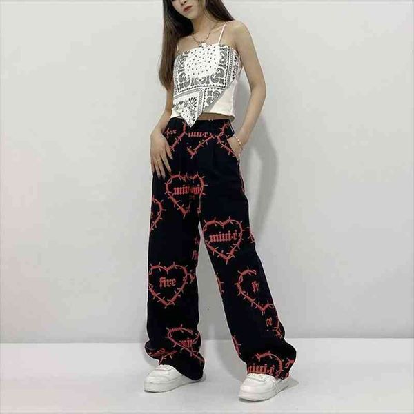 hip hop high street handsome dark printing loose bf boyfriend casual straight pants female trousers gothic harajuku pants, Black;white
hip hop high street handsome dark printing loose bf boyfriend casual straight pants female trousers gothic harajuku pants, Black;white