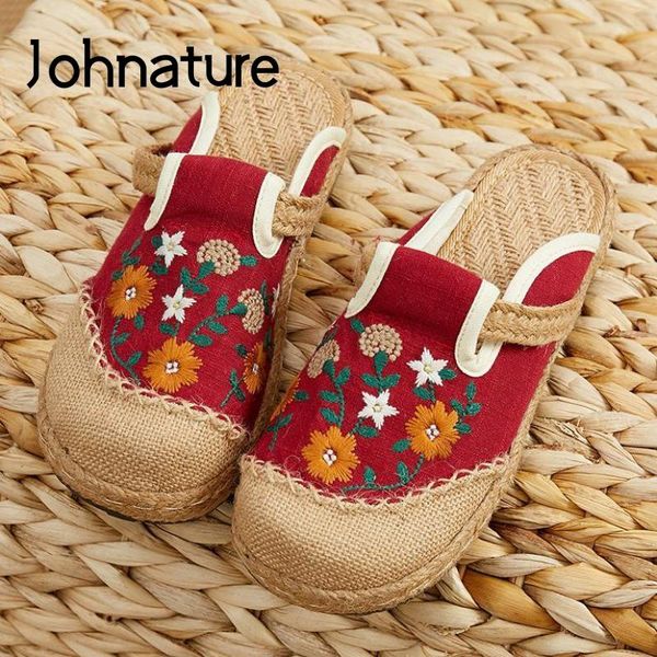 slippers johnature summer shoes women embroider elegant outside slides flat with cotton leisure handmade ladies, Black
slippers johnature summer shoes women embroider elegant outside slides flat with cotton leisure handmade ladies, Black