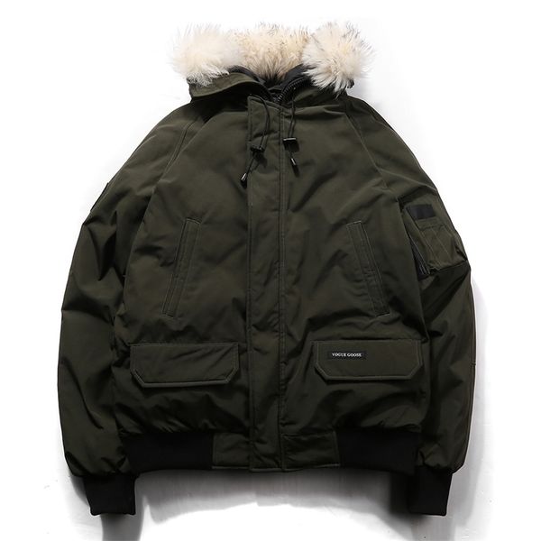 men's winter thickened white duck down jacket large austrian wool large wool collar fashion warm jacket, Black
men's winter thickened white duck down jacket large austrian wool large wool collar fashion warm jacket, Black