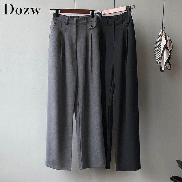 solid color women office wear wide leg pants high waist long pleated trousers female casual loose straight pants 210414, Black;white
solid color women office wear wide leg pants high waist long pleated trousers female casual loose straight pants 210414, Black;white