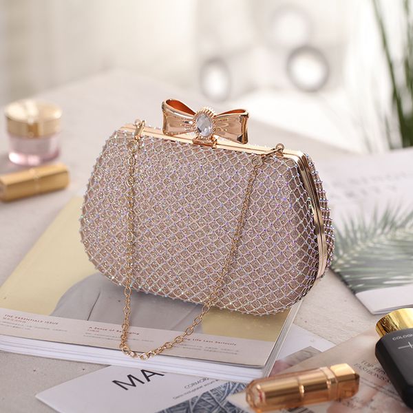 cross-border handbag alloy diamond-encrusted mesh dinner party bag european and american fashion women's bow bride bags, Black
cross-border handbag alloy diamond-encrusted mesh dinner party bag european and american fashion women's bow bride bags, Black