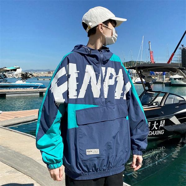 e-baihui hip hop jacket loose pullover letter print hooded men's coat casual windbreaker sportswear autumn large pocket hoodies, Black;brown
e-baihui hip hop jacket loose pullover letter print hooded men's coat casual windbreaker sportswear autumn large pocket hoodies, Black;brown