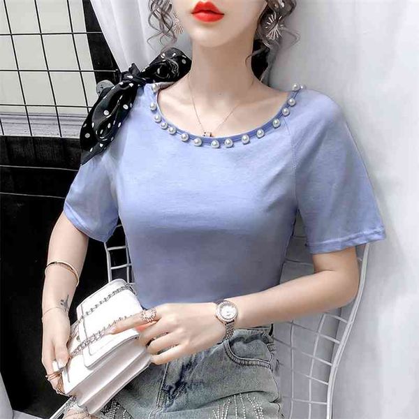 blusas o-neck solid women blouse summer loose shirt short sleeve korean beaded bow slim chemisier femme 10263 210421, White
blusas o-neck solid women blouse summer loose shirt short sleeve korean beaded bow slim chemisier femme 10263 210421, White