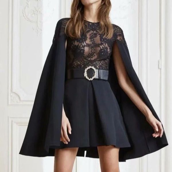 casual dresses stylish fashion 2021 designer runway dress women's o-neck cloak sleeves lace patchwork, Black;gray
casual dresses stylish fashion 2021 designer runway dress women's o-neck cloak sleeves lace patchwork, Black;gray