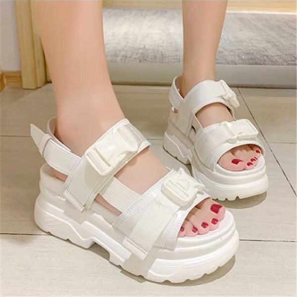 classic women's 8cm wedges open toe high heel sandals fashion sport style summer outdoor chunky platform sandal zapatos de mujer, Black
classic women's 8cm wedges open toe high heel sandals fashion sport style summer outdoor chunky platform sandal zapatos de mujer, Black