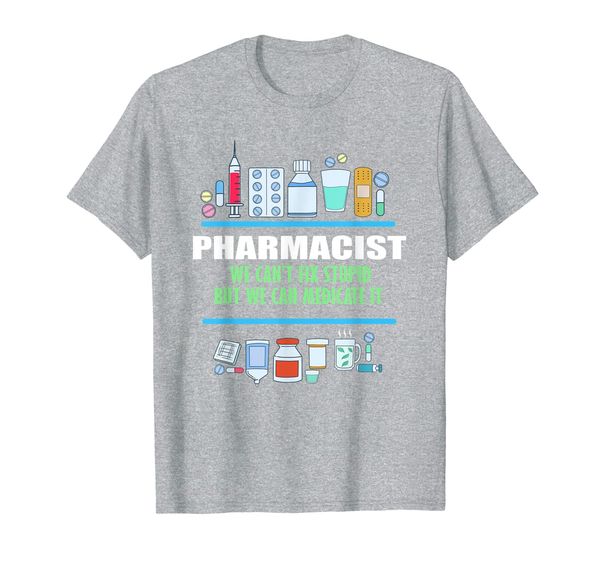 funny pharmacists gift pharmacy tech can't fix t-shirt, White;black