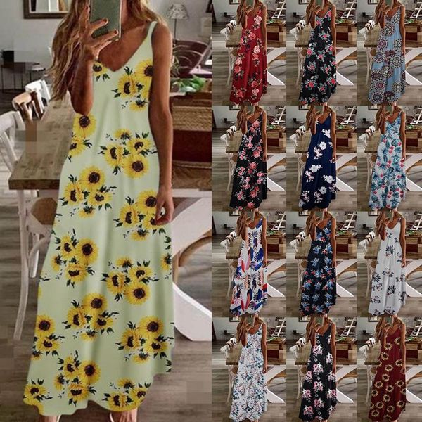casual dresses 5xl women's summer sleeveless camisole v-neck printed loose beach skirt dress party long wedding bridesmaid, Black;gray
casual dresses 5xl women's summer sleeveless camisole v-neck printed loose beach skirt dress party long wedding bridesmaid, Black;gray