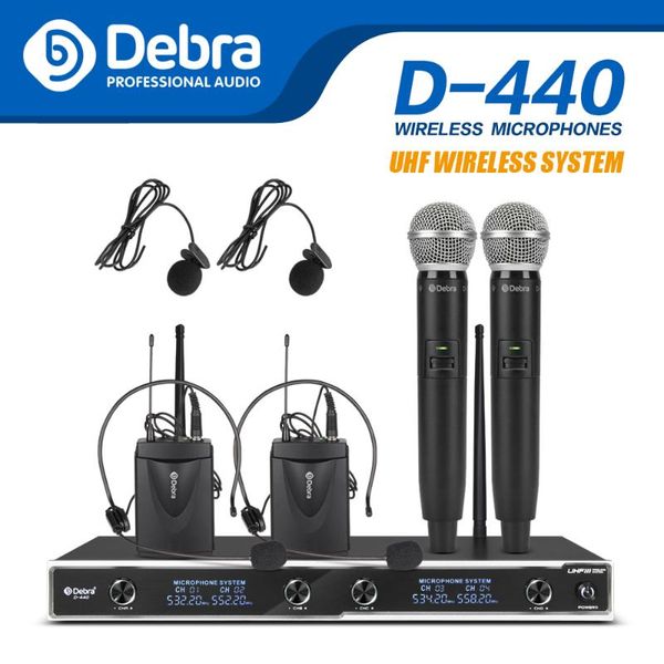 d-440-professional dynamic wireless microphone system with 4 channel for stage church family party small karaoke microphones
d-440-professional dynamic wireless microphone system with 4 channel for stage church family party small karaoke microphones