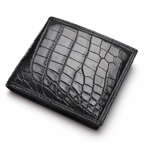 wallets authentic exotic crocodile belly skin men's short wallet small card purse genuine real true alligator leather male bifold, Red;black
wallets authentic exotic crocodile belly skin men's short wallet small card purse genuine real true alligator leather male bifold, Red;black