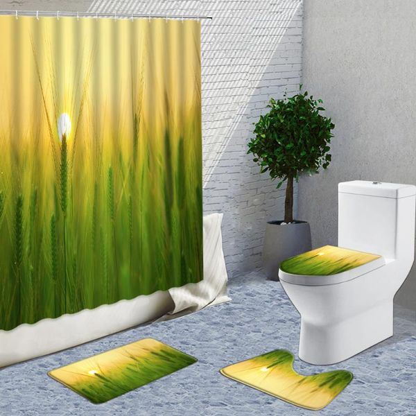 shower curtains sunset dusk river wheat seedlings scenery curtain 4-piece set plant flower tree bath mat and toilet cover
shower curtains sunset dusk river wheat seedlings scenery curtain 4-piece set plant flower tree bath mat and toilet cover
