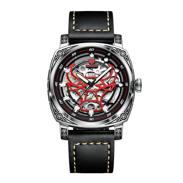 wristwatches self-winding mechanical watch men's engraving hollow craft luxury luminous waterproof relogio masculino 2021, Slivery;brown
wristwatches self-winding mechanical watch men's engraving hollow craft luxury luminous waterproof relogio masculino 2021, Slivery;brown