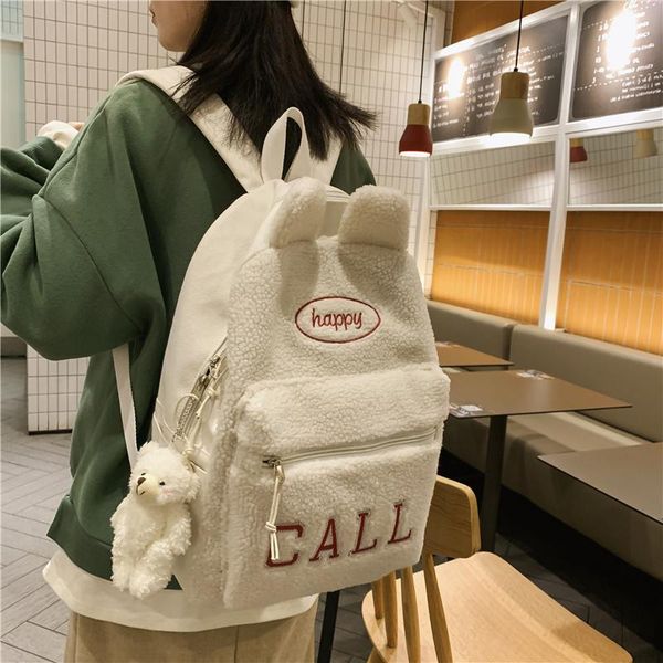 cute plush ins women's backpack female winter style school bags for teenage girls korean college mori bookbags
cute plush ins women's backpack female winter style school bags for teenage girls korean college mori bookbags