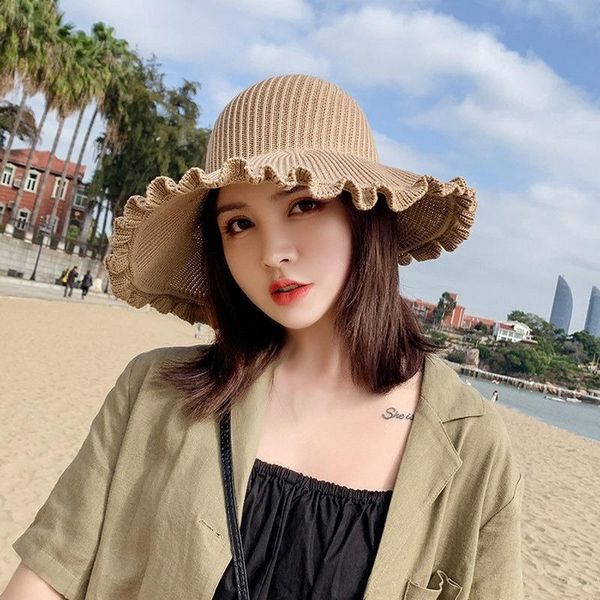 wide brim hats summer for women raffia knitted breathable foldable sun hat with bow protection sunshade ruffle beach cap travel, Blue;gray
wide brim hats summer for women raffia knitted breathable foldable sun hat with bow protection sunshade ruffle beach cap travel, Blue;gray