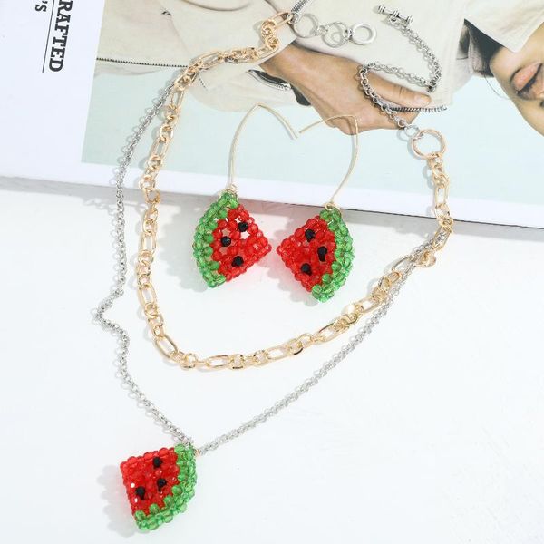 dvacaman bohemian handmade beaded fruit pendant necklace for women fashion double layer gold silver color chain jewelry chains
dvacaman bohemian handmade beaded fruit pendant necklace for women fashion double layer gold silver color chain jewelry chains