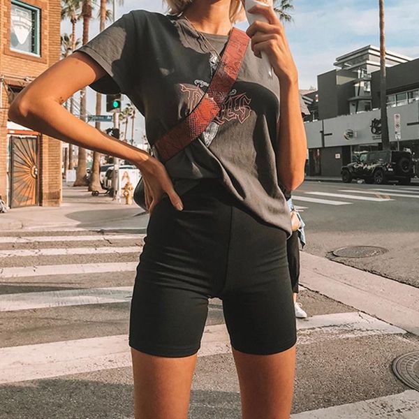 women's shorts women cotton thin fitness casual high waist biker summer slim knee-length bottoms black cycling streetwear, White;black
women's shorts women cotton thin fitness casual high waist biker summer slim knee-length bottoms black cycling streetwear, White;black