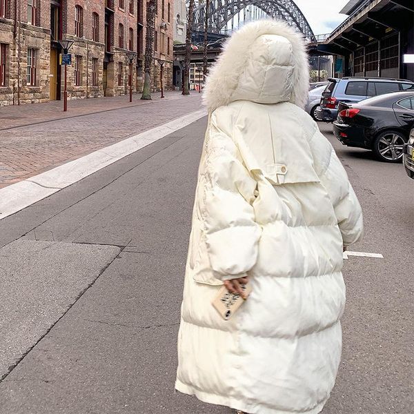 women's down & parkas 2021 autumn winter vintage warm outerwear clothes female fur collar cotton thick long lady oversized coat m102, Black
women's down & parkas 2021 autumn winter vintage warm outerwear clothes female fur collar cotton thick long lady oversized coat m102, Black