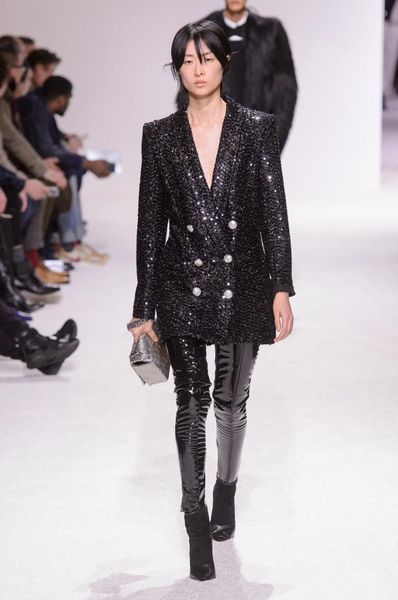 women's jackets kleezy 2021 retro wide waisted sequins button casual double breasted regular full sleeve celebrity v-neck coats dhb600, Black;brown 
women's jackets kleezy 2021 retro wide waisted sequins button casual double breasted regular full sleeve celebrity v-neck coats dhb600, Black;brown