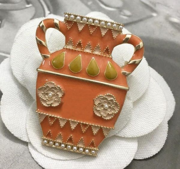 brand brooch women colorful enamel vase brooches party fine fashion jewelry orange pink resin jardiniere pin, Gray
brand brooch women colorful enamel vase brooches party fine fashion jewelry orange pink resin jardiniere pin, Gray
