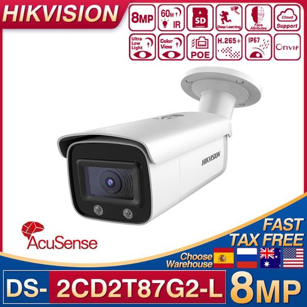 cameras hikvision acusense ds-2cd2t87g2-l ip camera 4k colorvu 8mp h.265+ sd slot poe face capture smart home ir 60m cctv
cameras hikvision acusense ds-2cd2t87g2-l ip camera 4k colorvu 8mp h.265+ sd slot poe face capture smart home ir 60m cctv