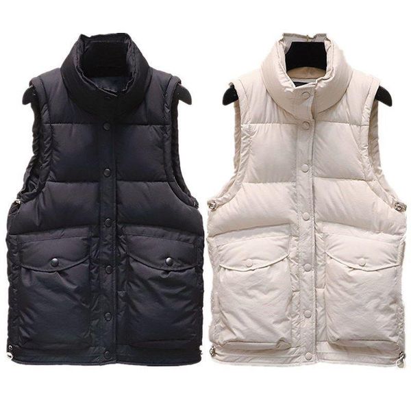 women's vests 2021 women's fashion cotton warm vest coat autumn winter ladies casual waistcoat female sleeveless loose jacket z896, Black;white
women's vests 2021 women's fashion cotton warm vest coat autumn winter ladies casual waistcoat female sleeveless loose jacket z896, Black;white