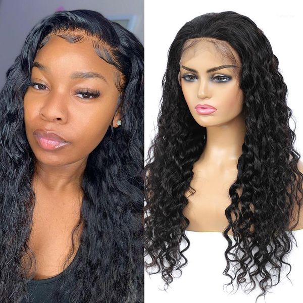 lace front wigs human hair brazilian water wave wet and wavy deep curl for black women pre plucked with baby hair1, Black;brown
lace front wigs human hair brazilian water wave wet and wavy deep curl for black women pre plucked with baby hair1, Black;brown