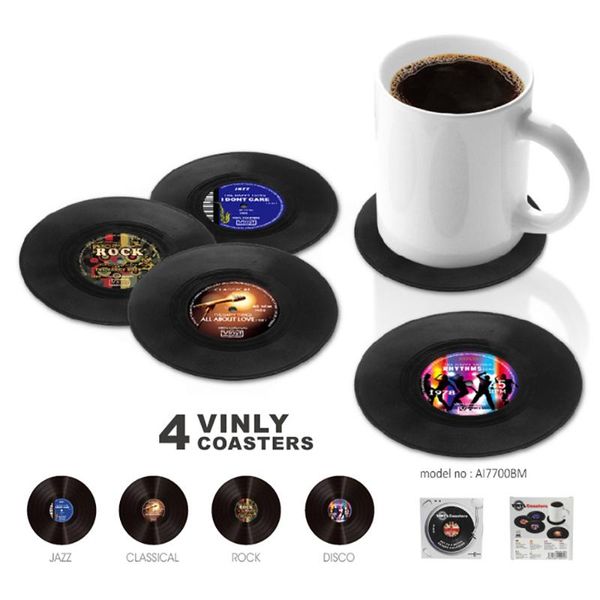 mats & pads record table drink place creative coffee mug cup coasters heat-resistant nonslip holder
mats & pads record table drink place creative coffee mug cup coasters heat-resistant nonslip holder