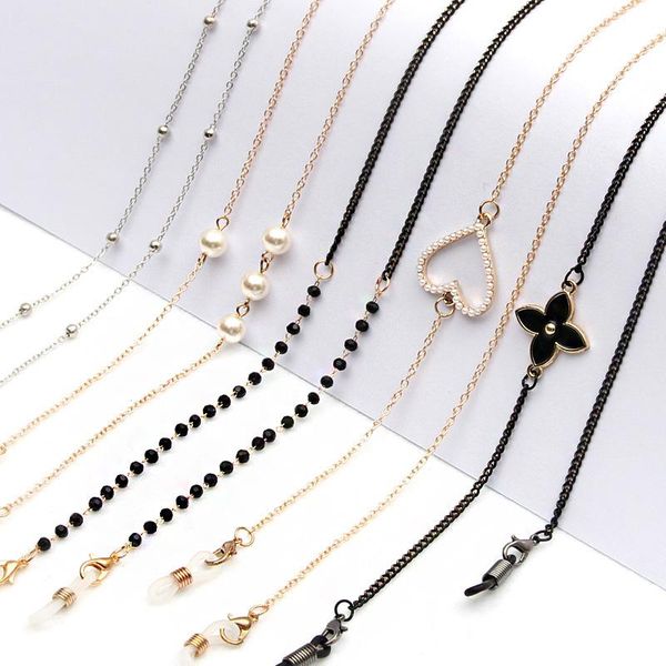 sunglasses frames fashion pearl mask chains glasses chain for women retro brass lanyards eyewear cord holder neck strap drop, Silver
sunglasses frames fashion pearl mask chains glasses chain for women retro brass lanyards eyewear cord holder neck strap drop, Silver