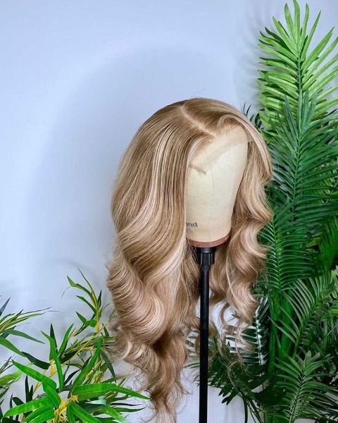 lace wigs blonde human hair 613 with brown ombre colored transparent front wig body wave wavy, Black;brown
lace wigs blonde human hair 613 with brown ombre colored transparent front wig body wave wavy, Black;brown