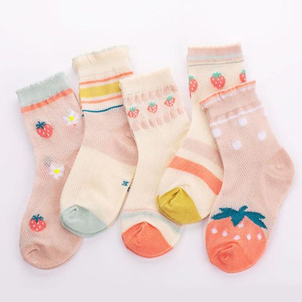 5pairs/set fashion spring summer girls children strawberry mesh floral soks cute baby kids middle tube cotton socks, Pink;yellow
5pairs/set fashion spring summer girls children strawberry mesh floral soks cute baby kids middle tube cotton socks, Pink;yellow