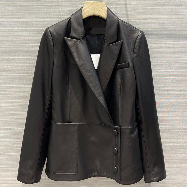 women's jackets streetwear solid blackelegant 100% sheepskin jacket women lapel long sleeve skew side-button fashion coat lady, Black;brown
women's jackets streetwear solid blackelegant 100% sheepskin jacket women lapel long sleeve skew side-button fashion coat lady, Black;brown