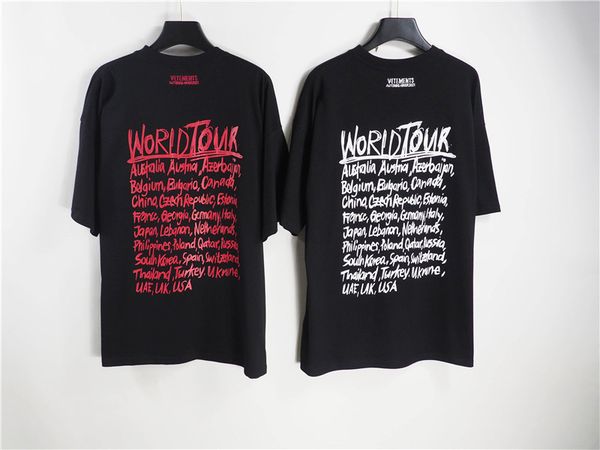 brand high version of trendy wittermont vetements graffiti letter screen red same loose men's and women's short sleeve t-shirt, White;black
brand high version of trendy wittermont vetements graffiti letter screen red same loose men's and women's short sleeve t-shirt, White;black
